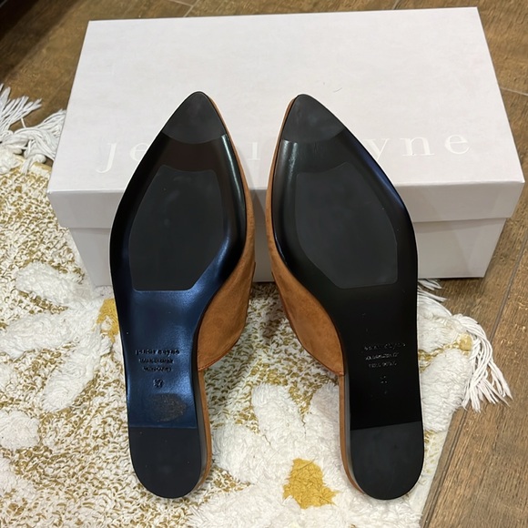 Jenni Kayne NIB never worn size 37. Suede mules in color saddle - Picture 6 of 7